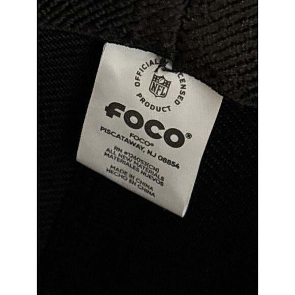 Las Vegas Raiders NFL Cowboy hat FOCO black grey OSFA football logo patch - Picture 6 of 6